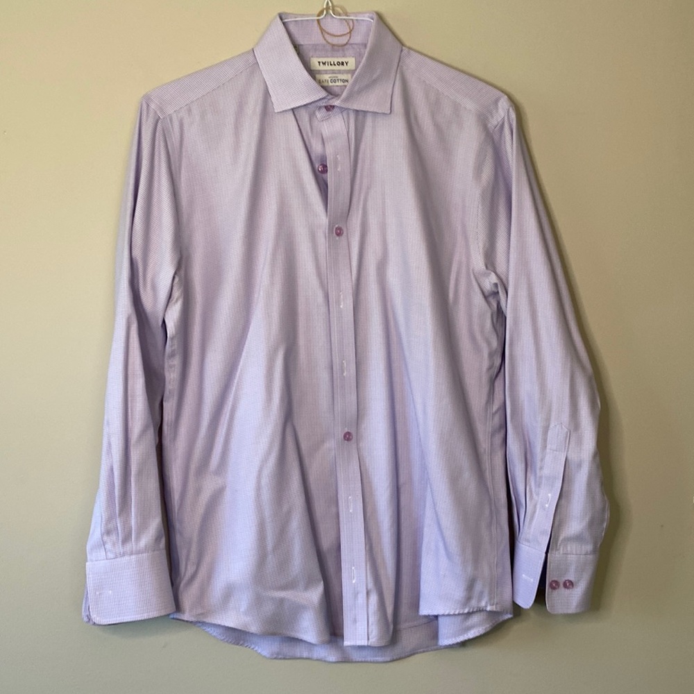 Purple and blue Twillory dress shirt